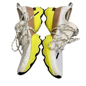 SOREL Kinetic Impact Lace Sneakers Sea Salt Yellow NL4073-126 Womens Size 8